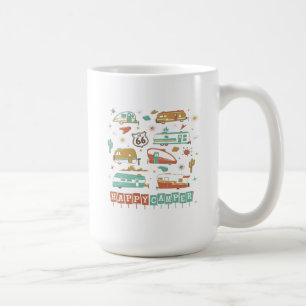 Route 66 Lycklig Camper Kaffemugg