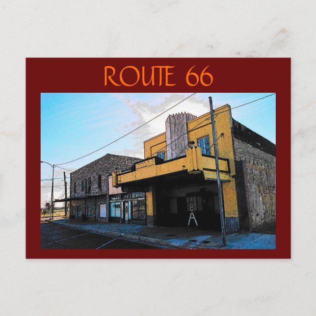 Route 66 (McLean) vykort (Framsida)