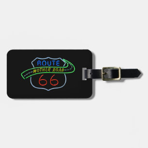 Route 66, Mor Road, Neon Sign Bagagebricka