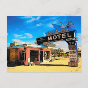 Route 66 motel-vykort - anpassat vykort