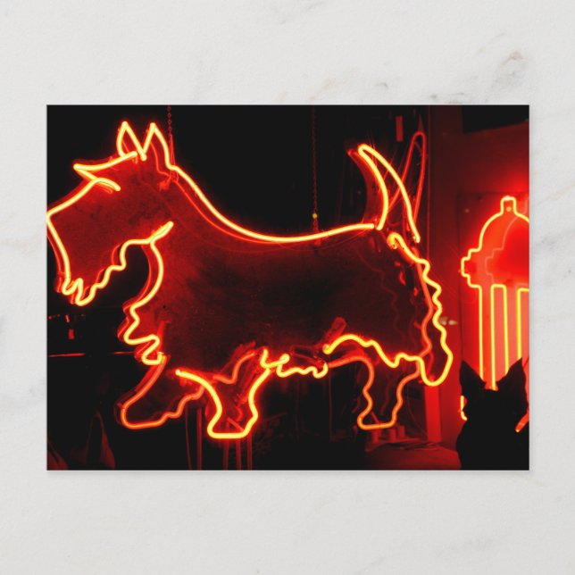 Route 66 neonskylt vykort (Framsida)