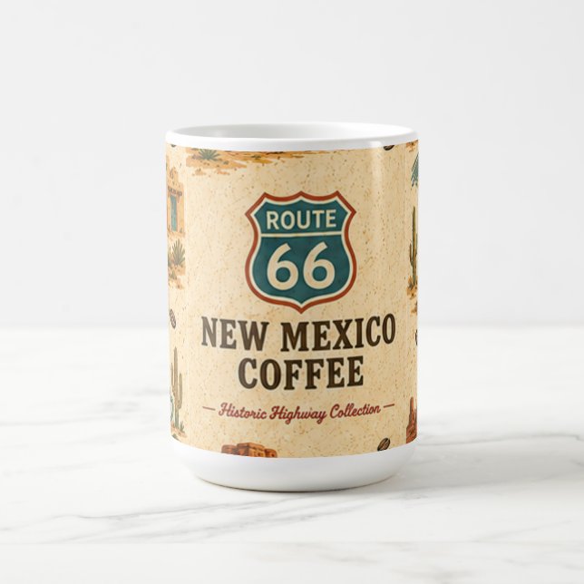 Route 66 New Mexico Desert Roast Sunrise Kaffemugg (Center)