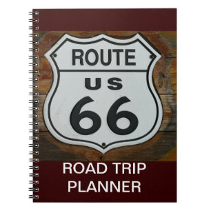 Route 66 Notebook Anteckningsbok Med Spiral