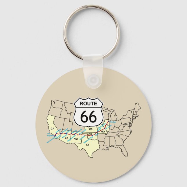 Route 66 nyckelring (Framsida)