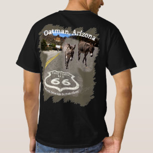 Route 66 Oatman Arizona Åsnor På Gatan Tee