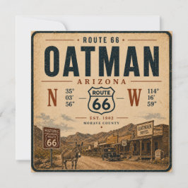 Route 66 Oatman Arizona Höjd Koordinater  