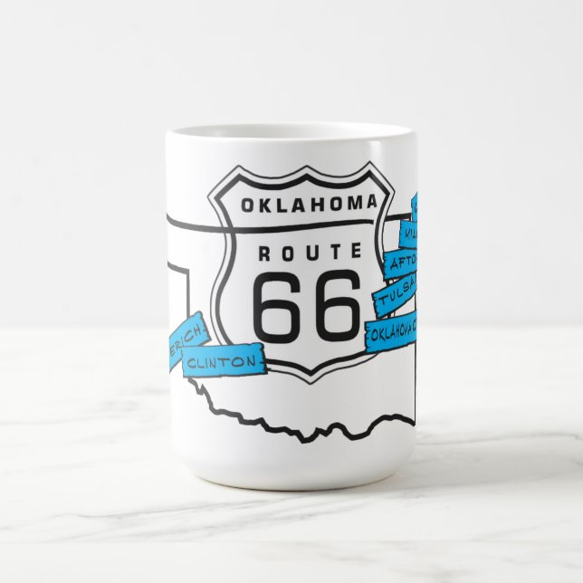 Route 66 Oklahoma-mugg Kaffemugg (Center)