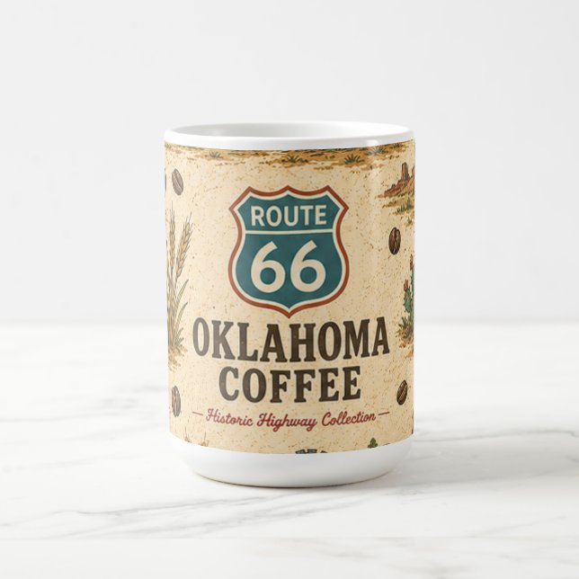 Route 66 Oklahoma Prairie Roast Heritage Kaffemugg (Center)