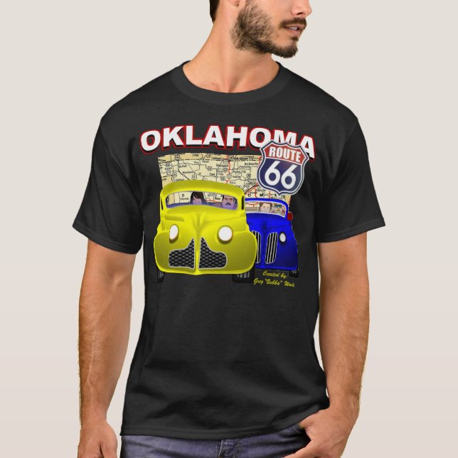 ROUTE 66 OKLAHOMA T SHIRT (Framsida)