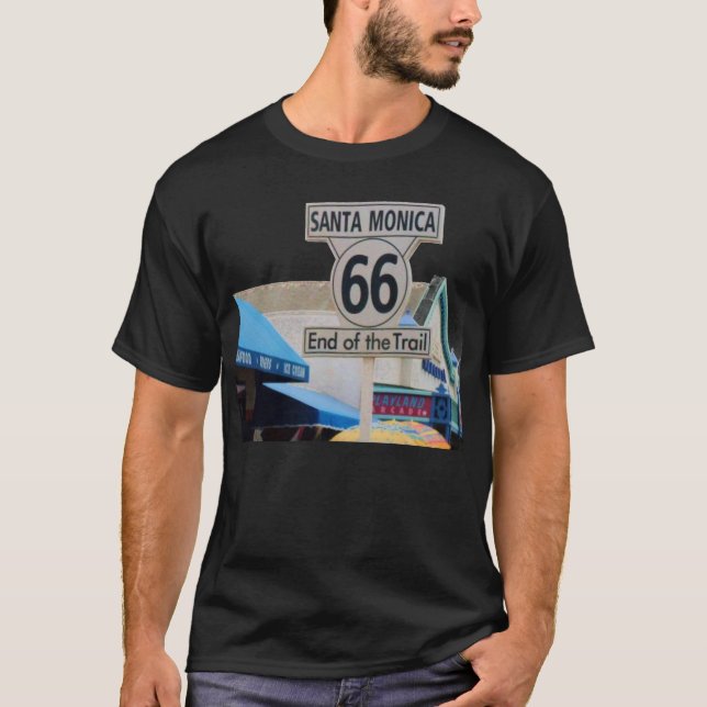ROUTE 66 överst T Shirt (Framsida)