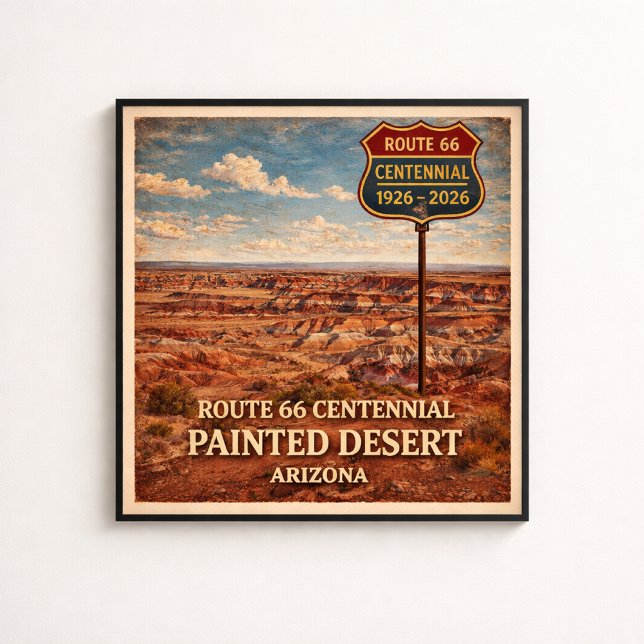 Route 66 Painted Desert Arizona   Poster (Skapare uppladdad)