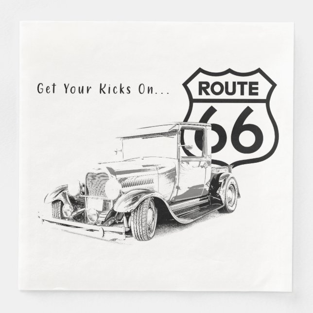 Route 66 Pappersservett (Framsida)
