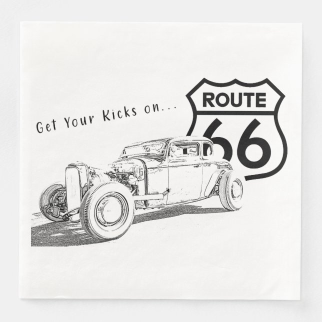 Route 66 Pappersservett (Framsida)