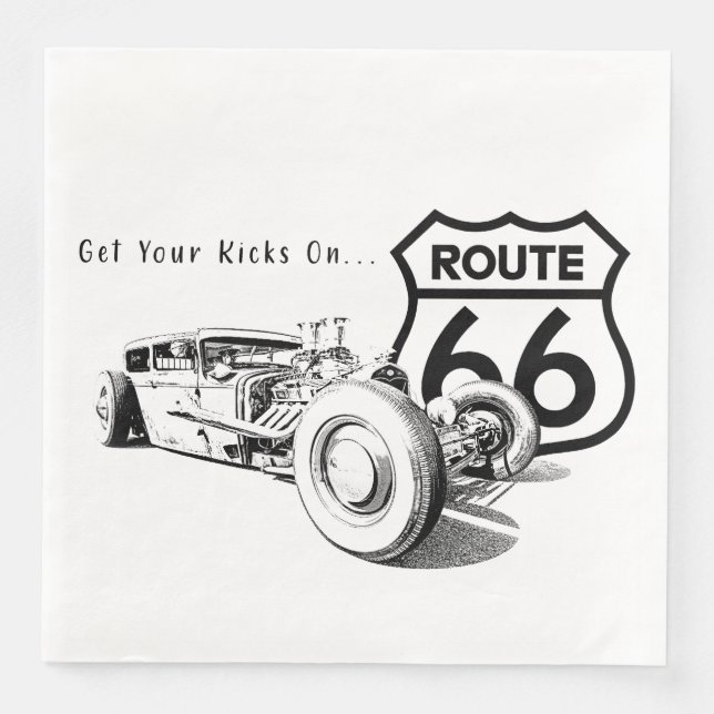 Route 66 Pappersservett (Framsida)