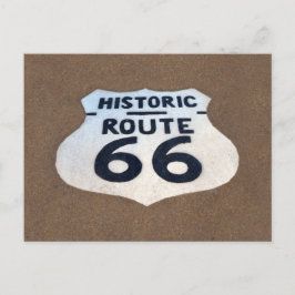 Route 66 Pavement Sign, Springfield, Illinois Vykort