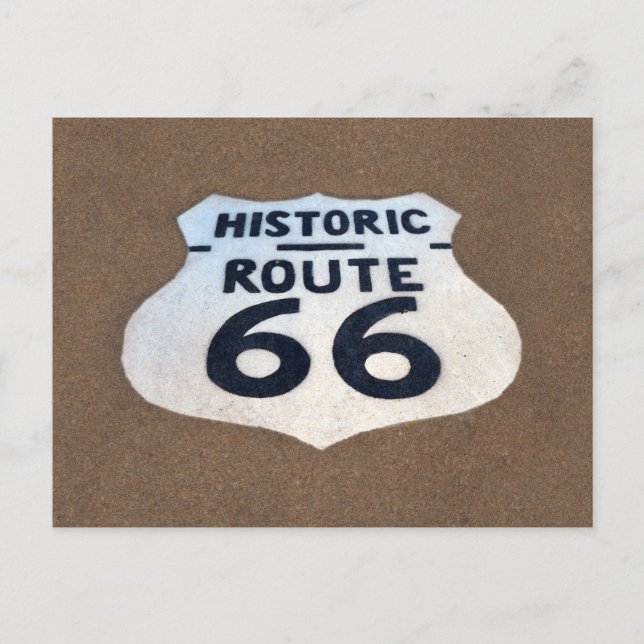 Route 66 Pavement Sign, Springfield, Illinois Vykort (Framsida)