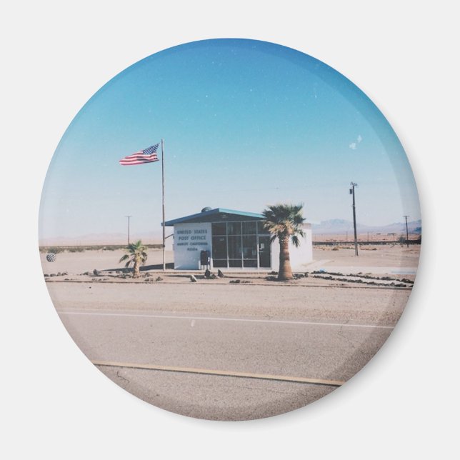 Route 66 Retro Post Office Magnet (Framsidan)
