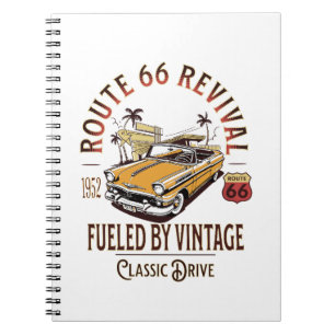 ROUTE 66 REVIVAL - BRYT AV VINTAGE - BEL LUFT ANTECKNINGSBOK