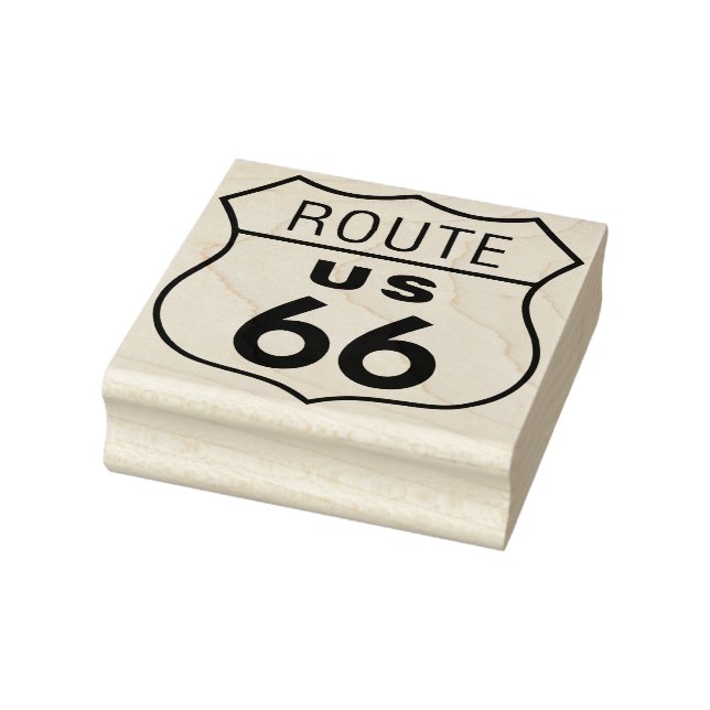 Route 66 Rubber Art Frimärke Stämpel (Stämpel)