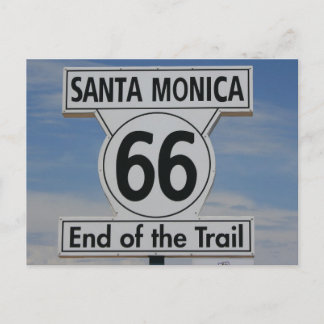 Route 66 Santa Monica California Vykort