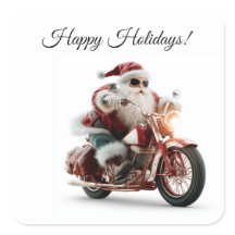 Route 66 Santa Motorcykeldekal