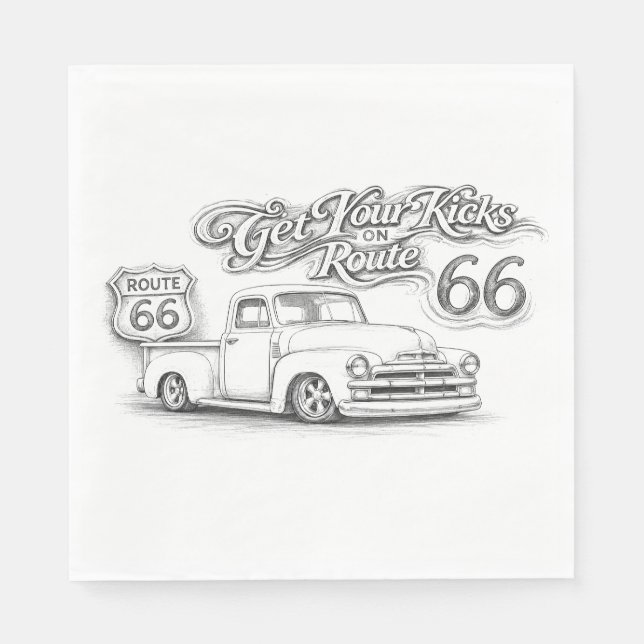 Route 66 servetter (Framsidan)