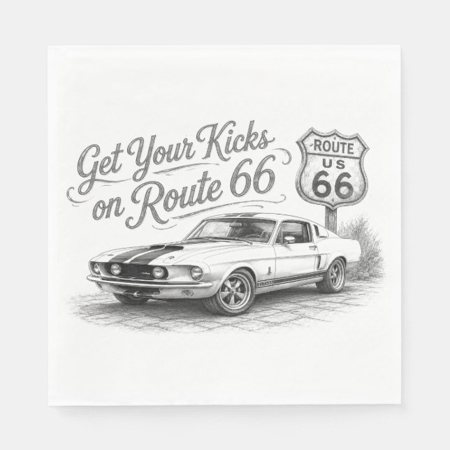 Route 66 servetter (Framsidan)