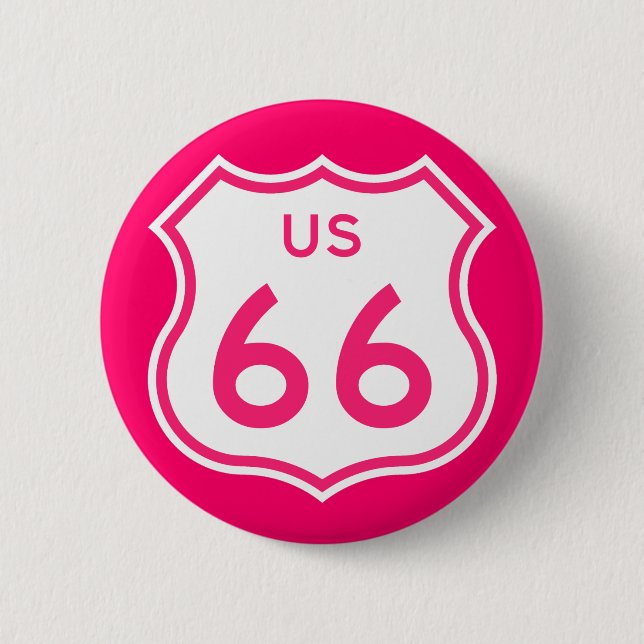 Route 66 Shock rosa-knapp Knapp (Framsida)