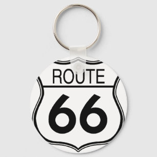 Route 66 Sign Nyckelring
