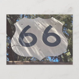 Route 66 Sköldskylt Vykort