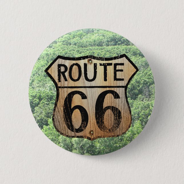 Route 66-skylt - Flera produkter Knapp (Framsida)