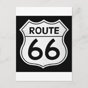 Route 66-skylt vykort
