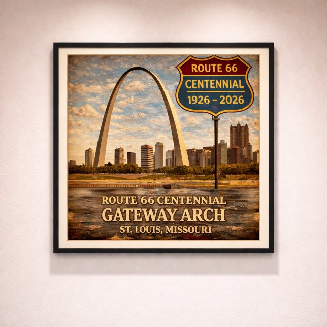 Route 66 St Louis Gateway Arch Poster (Skapare uppladdad)