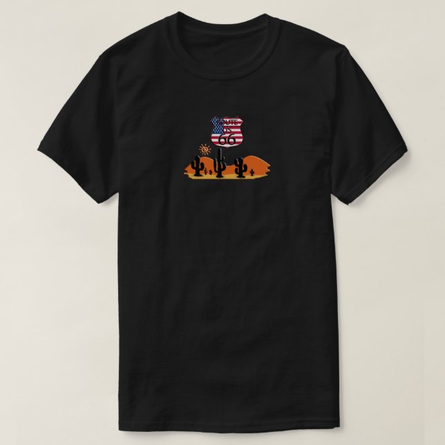Route 66 T-Shirt (Design framsida)