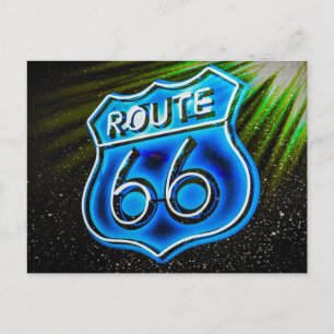 Route 66-tecken vykort