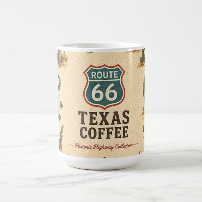 Route 66 Texas Lone Star Morning Roast Kaffemugg (Center)