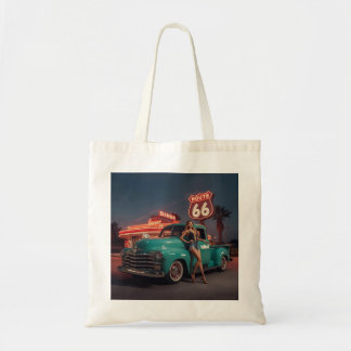 Route 66 Tote Bag Tygkasse