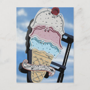 Route 66 Twisters Ice Cream-vykort Vykort