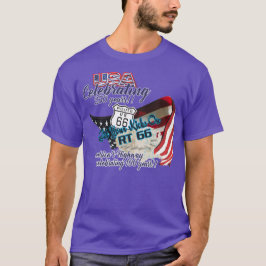 Route 66 USA250 flagga t-shirt