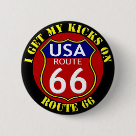 Route 66 USA Jag hämtar mina Kicks på Route 66-kna Knapp