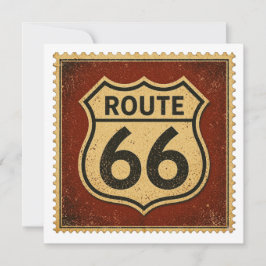 Route 66 Väderbiten Sköld Retro Välkomstkonst
