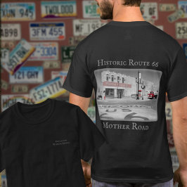 Route 66 Vintage Mål Winslow Arizona Photo T Shirt