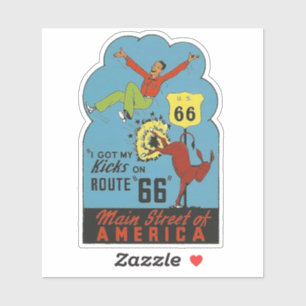 Route 66 Vintage Stil Travel Sticker Klistermärken