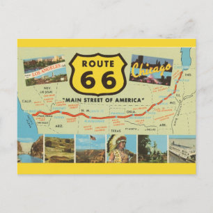 Route 66 Vintage vykort