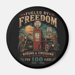 Route 66 Vintagegarage-souvenir Magnet