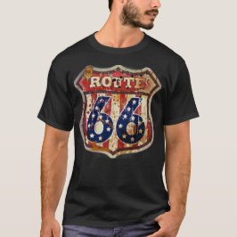 Route 66 weathered t shirt
