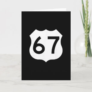 Route 67 Skylt Meme Sex Sju Kort