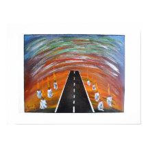 Route de souffrance / Papper (projektionsyta)