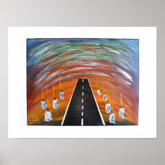 Route de souffrance / Papper (projektionsyta) Poster