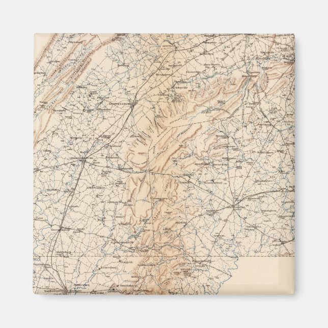 Route, Gettysburg kampanj Magnet (Framsidan)